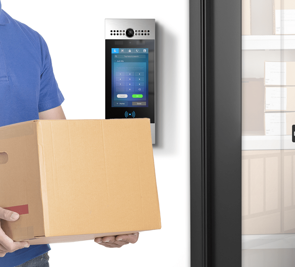 Front door Akuvox intercom access